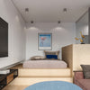 Sollux Lighting Ceiling Lamp TIUBE Grey as a versatile flush ceiling light for home accessories.
