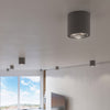Flush mount light Sollux Lighting Ceiling Lamp TIUBE Grey perfect for LED lighting in minimalist rooms.