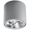 Flush ceiling lamp Sollux Lighting Ceiling Lamp TIUBE Grey for minimalist lighting