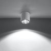 Elegant flush mount ceiling light Sollux Lighting Ceiling Lamp TIUBE White for Scandinavian decor
