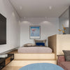 Modern flush ceiling light Sollux Lighting Ceiling Lamp TIUBE White for Scandinavian style rooms.