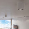 Flush ceiling lamp Sollux Lighting Ceiling Lamp TIUBE White for minimalist lighting.