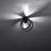 Versatile with options for ceiling and pendant lamps Ceiling lamp TULOS black
