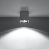 Ceiling lamp VALDE concrete made of high-quality concrete mass