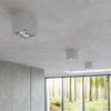 Ceiling lamp VALDE concrete ideal for low ceilings