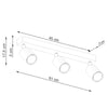 Illuminate your room with Sollux Lighting Ceiling Lamp VERDO 3L White
