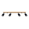 Modern lighting solution Sollux Lighting Ceiling lamp VERDO 4 black