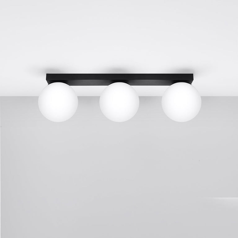 Sollux Lighting Ceiling Lamp YOLI 3 Black