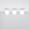 Contemporary flush mount ceiling light YOLI 3 White