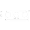White flush ceiling lights with spherical lampshade