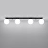 Stylish Sollux Lighting Ceiling Lamp YOLI 4 Black for modern interiors