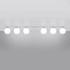 Stylish flush ceiling lights with Sollux Lighting Ceiling Lamp YOLI 6 White