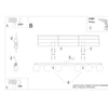 Six-point led lights in Sollux Lighting Ceiling Lamp YOLI 6 White