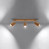 LED lights ceiling lamp Sollux Lighting Ceiling Lamp ZEKE 3 Oak