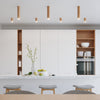 Semi flush light fixture with wooden design Sollux Lighting Ceiling Lamp ZEKE 3 Oak