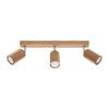 Modern semi flush mount light Sollux Lighting Ceiling Lamp ZEKE 3 Oak