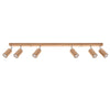 Stylish lighting semi flush ceiling Sollux Lighting Ceiling lamp ZEKE 6 oak