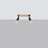 Home LED lights Sollux Lighting Ceiling Lamp ZUCA 2 Black
