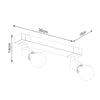 Elegant black lighting Sollux Lighting Ceiling Lamp ZUCA 2 Black

