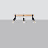Contemporary ceiling lighting Sollux Lighting Ceiling lamp ZUCA 3 black