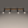 Contemporary ceiling lighting Sollux Lighting Ceiling lamp ZUCA 4 black