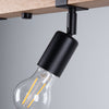 Modern home lighting Sollux Lighting Ceiling lamp ZUCA 4 black