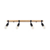 Elegant black lighting Sollux Lighting Ceiling lamp ZUCA 4 black