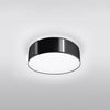 Modern flush mount ceiling light Sollux Lighting Ceiling lamp ARENA 35 black