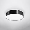 Arena 45 Black flush ceiling lights by Sollux Lighting