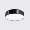 Elegant flush ceiling lamp Sollux Lighting Ceiling Lamp ARENA 55 Black