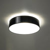 Modern flush mount light fixtures Sollux Lighting Ceiling Lamp ARENA 55 Black