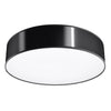 LED flush mount ceiling light Sollux Lighting Ceiling Lamp ARENA 55 Black