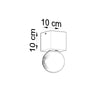 Industrial flush ceiling light Sollux Lighting  Ceiling lamp ARIZ concrete