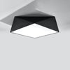 Flush mount for a sleek, unobtrusive profile Ceiling lamp HEXA 45 black