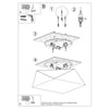 Ceiling lamp HEXA 45 black finish complements diverse décor themes