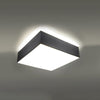 Versatile flush ceiling lamp Sollux Lighting HORUS 35 grey