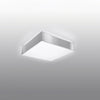 Versatile flush mount light Sollux Lighting HORUS gray