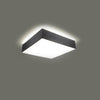 Stylish LED flush ceiling light Sollux Lighting Ceiling lamp HORUS gray