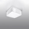 Minimalist flush ceiling lamp Sollux Lighting Ceiling lamp HORUS white