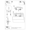 Chic White flush mount light Sollux Lighting HORUS