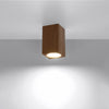 Wooden flush mount light Sollux Lighting Ceiling Lamp KEKE 10 Oak
