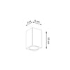 Modern flush mount ceiling light Sollux Lighting Ceiling Lamp KEKE 10 Oak

