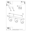Modern Sollux Lighting Ceiling Lamp KEKE 3 Oak for stylish interiors
