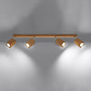 Chic Sollux Lighting Ceiling Lamp KEKE 4 Oak enhancing your home decor