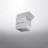 Ceiling lamp LOBO grey with sleek aluminum shades