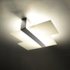 Stylish flush mount ceiling light Sollux Lighting Ceiling Lamp MASSIMO Chrom