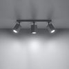 Adjustable angle light Sollux Lighting Ceiling Lamp MERIDA 3 White