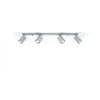 Adjustable angle semi flush mount lighting Sollux Lighting Ceiling lamp MERIDA 4L grey