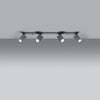 High-quality steel semi flush ceiling lights Sollux Lighting Ceiling lamp MERIDA 4L grey