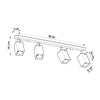 Modern industrial ceiling lights Sollux Lighting Ceiling lamp MERIDA 4L grey